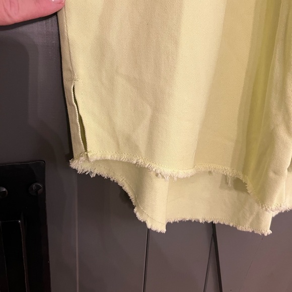 Mud Pie Lime green Button-Up Shirt/Shackett- women’s size S/M - Picture 5 of 9